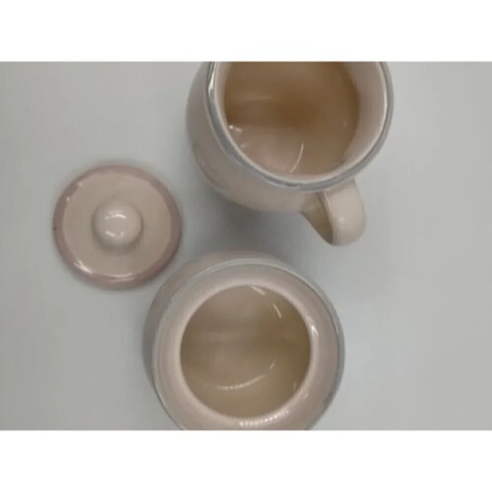 Pfaltzgraff Sunrise or Aura pattern  Sugar Bowl and Creamer